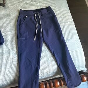 Figs Deep Blue Scrub Top and Pants